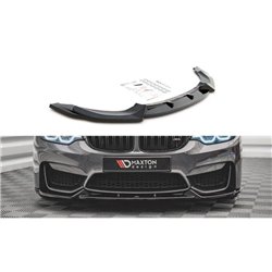 Maxton - Lame Du Pare-Chocs Avant BMW M4 F82 Noir Brillant
