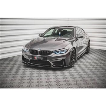 Maxton - Lame Du Pare-Chocs Avant BMW M4 F82 Noir Brillant