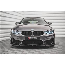 Maxton - Lame Du Pare-Chocs Avant BMW M4 F82 Noir Brillant