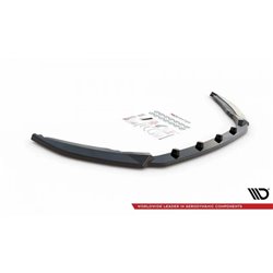 Maxton - Lame Du Pare-Chocs Avant V.1 Skoda Octavia Mk3 Facelift Noir Brillant