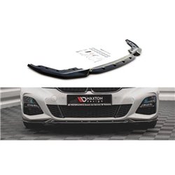 Maxton - Lame Du Pare-Chocs Avant V.4 BMW 3 G20 / G21 M-Pack Noir Brillant