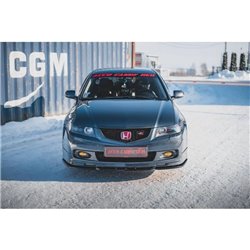 Maxton - Lame Du Pare-Chocs Avant V.3 Honda Accord Mk7 Type-S Noir Brillant