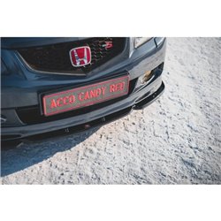 Maxton - Lame Du Pare-Chocs Avant V.3 Honda Accord Mk7 Type-S Noir Brillant