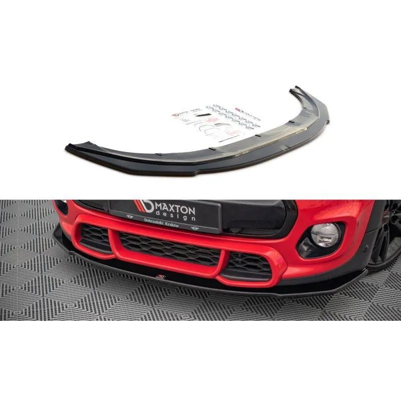 Maxton - Lame Du Pare-Chocs Avant Mini Cooper S John Cooper Works F56 Noir Brillant