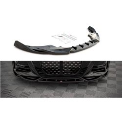Maxton - Lame Du Pare-Chocs Avant V.2 BMW 4 M-Pack / M440i G22 / G23 / G22 Facelift / G23 Facelift Noir Brillant