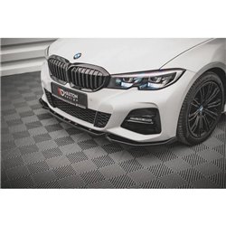 Maxton - Lame Du Pare-Chocs Avant V.5 BMW 3 G20 / G21 M-Pack Noir Brillant