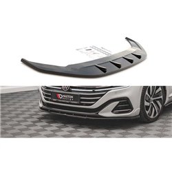 Maxton - Lame Du Pare-Chocs Avant V.2 Volkswagen Arteon R-Line Sedan / Shooting Brake Mk1 Facelift Noir Brillant