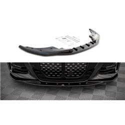 Maxton - Lame Du Pare-Chocs Avant V.1 BMW 4 M-Pack / M440i G22 / G23 / G22 Facelift / G23 Facelift Noir Brillant