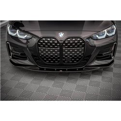 Maxton - Lame Du Pare-Chocs Avant V.1 BMW 4 M-Pack / M440i G22 / G23 / G22 Facelift / G23 Facelift Noir Brillant