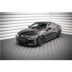Maxton - Lame Du Pare-Chocs Avant V.1 BMW 4 M-Pack / M440i G22 / G23 / G22 Facelift / G23 Facelift Noir Brillant