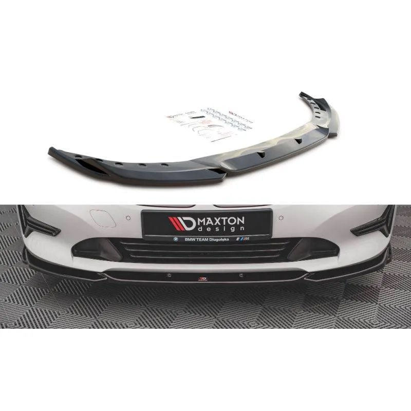 Maxton - Lame Du Pare-Chocs Avant V.2 BMW 3 G20 / G21 Noir Brillant