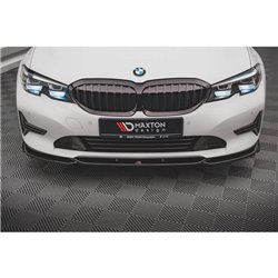 Maxton - Lame Du Pare-Chocs Avant V.2 BMW 3 G20 / G21 Noir Brillant