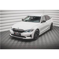 Maxton - Lame Du Pare-Chocs Avant V.2 BMW 3 G20 / G21 Noir Brillant