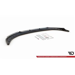 Maxton - Lame Du Pare-Chocs Avant V.2 BMW 3 G20 / G21 Noir Brillant