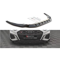 Maxton - Lame Du Pare-Chocs Avant V.2 Audi S3 / A3 S-Line 8Y Noir Brillant