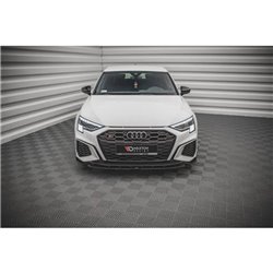 Maxton - Lame Du Pare-Chocs Avant V.2 Audi S3 / A3 S-Line 8Y Noir Brillant