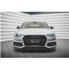 Maxton - Lame Du Pare-Chocs Avant V.3 Audi S4 / A4 S-Line B9 Noir Brillant