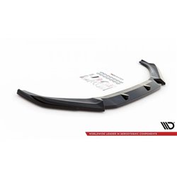 Maxton - Lame Du Pare-Chocs Avant V.3 Audi S4 / A4 S-Line B9 Noir Brillant