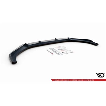 Maxton - Lame Du Pare-Chocs Avant V.3 Audi S4 / A4 S-Line B9 Noir Brillant