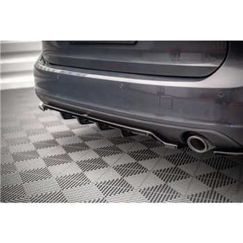 Maxton - Arriere Lame (avec une barre verticale) V.1 Volvo V90 Mk2 Noir Brillant