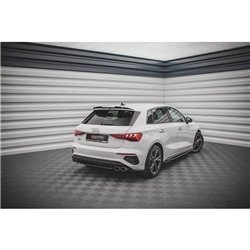 Maxton - Arriere Lame Audi S3 Sportback 8Y Noir Brillant
