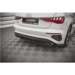 Maxton - Arriere Lame Audi S3 Sportback 8Y Noir Brillant