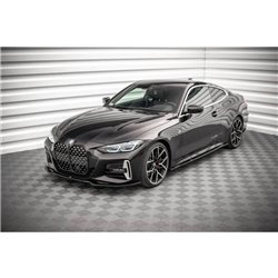 Maxton - Lame Du Pare-Chocs Avant V.3 BMW 4 M-Pack / M440i G22 / G23 / G22 Facelift / G23 Facelift Noir Brillant