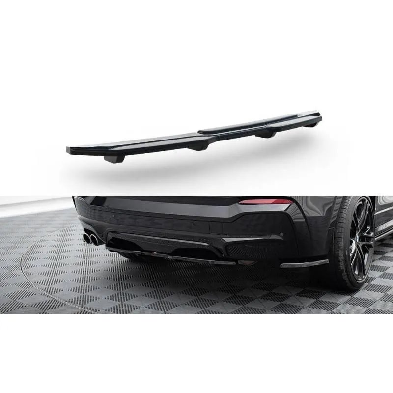 Maxton - Arriere Splitter BMW X4 M-PACK (avec une barre verticale)