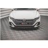 Maxton - Lame Du Pare-Chocs Avant V.1 Volkswagen Arteon R-Line Sedan / Shooting Brake Mk1 Facelift Noir Brillant