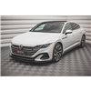Maxton - Lame Du Pare-Chocs Avant V.1 Volkswagen Arteon R-Line Sedan / Shooting Brake Mk1 Facelift Noir Brillant