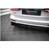 Maxton - Rajout Du Pare-Chocs Arriere + Faux Pot D'échappement Audi A6 S-Line / S6 C8 / C8 Facelift Noir Brillant \ Noir