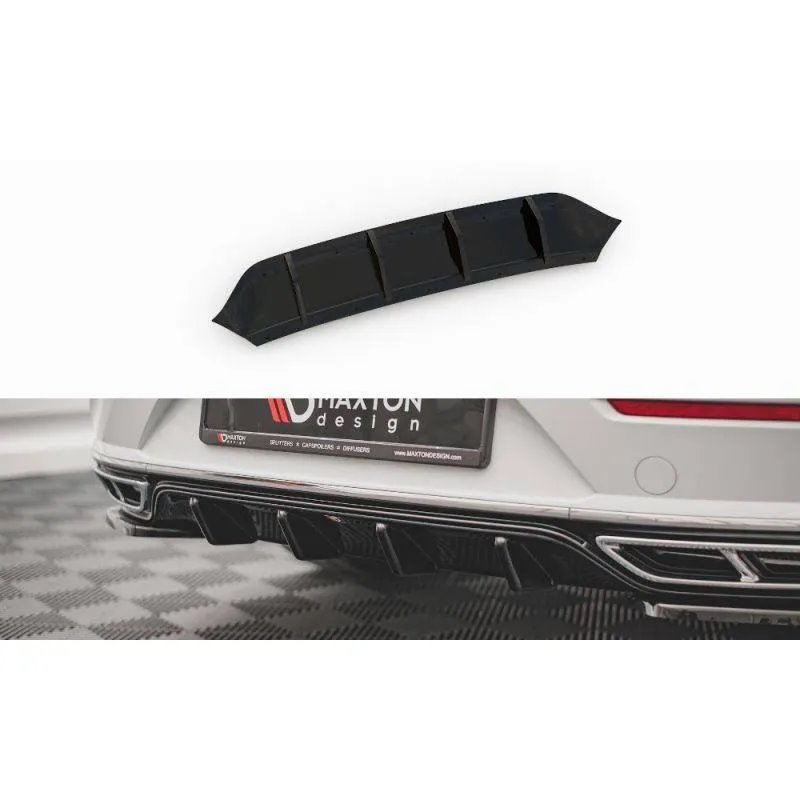 Maxton - Diffuseur Arrière Complet Volkswagen Arteon R-Line Sedan / Shooting Brake Mk1 Facelift Noir Brillant
