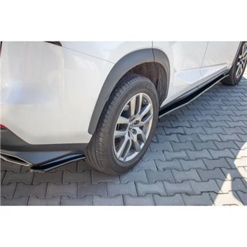 Maxton - Lame du pare-chocs arriere Lexus NX Facelift Noir Brillant