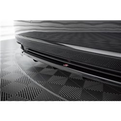 Maxton - Arriere Lame (avec une barre verticale) Audi A8 D4 Facelift Noir Brillant