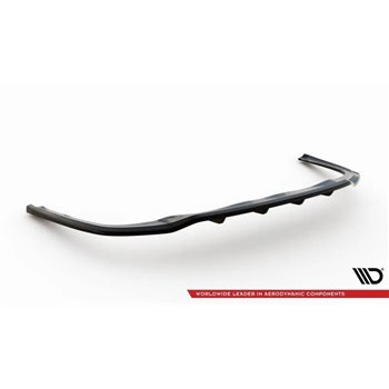 Maxton - Arriere Lame (avec une barre verticale) Audi A8 D4 Facelift Noir Brillant