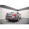 Maxton - Lames De Pare-Chocs Arrière Latérales Skoda Octavia Mk3 Facelift Noir Brillant