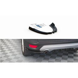 Maxton - Lames De Pare-Chocs Arrière Latérales Ford Escape Mk3 Noir Brillant