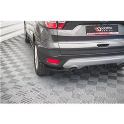 Maxton - Lames De Pare-Chocs Arrière Latérales Ford Escape Mk3 Noir Brillant