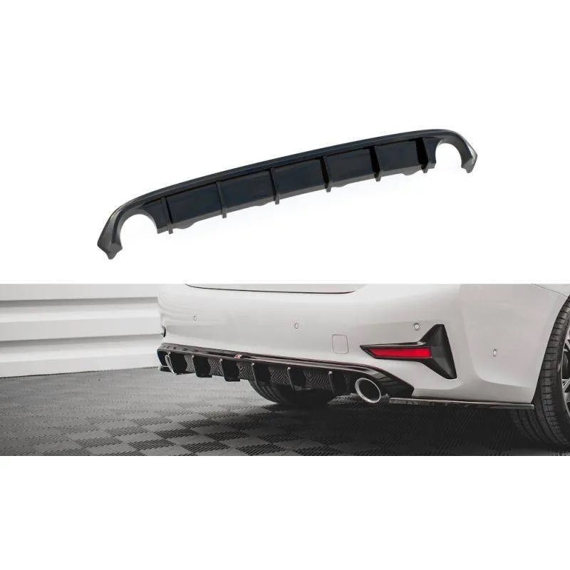 Maxton - Diffuseur Arrière Complet BMW 3 G20 / G21 Noir Brillant