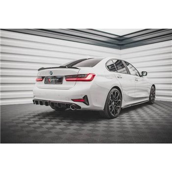 Maxton - Diffuseur Arrière Complet BMW 3 G20 / G21 Noir Brillant