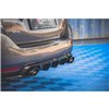 Maxton - Rajout Du Pare-Chocs Arriere + Faux Pot D'échappement Peugeot 308 SW Mk2 Noir Brillant \ Noir
