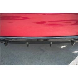 Maxton - Rajout Du Pare-Chocs Arriere + Faux Pot D'échappement Peugeot 308 GT Mk2 Facelift Noir Brillant \ Noir