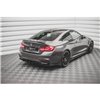 Maxton - Lames De Pare-Chocs Arrière Latérales V.2 BMW M4 F82 Noir Brillant