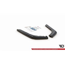 Maxton - Lames De Pare-Chocs Arrière Latérales V.2 BMW M4 F82 Noir Brillant
