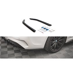 Maxton - Lames De Pare-Chocs Arrière Latérales V.2 BMW 3 G20 / G21 M-Pack Noir Brillant