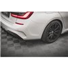 Maxton - Lames De Pare-Chocs Arrière Latérales V.2 BMW 3 G20 / G21 M-Pack Noir Brillant