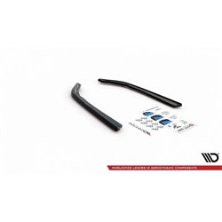 Maxton - Lames De Pare-Chocs Arrière Latérales V.2 BMW 3 G20 / G21 M-Pack Noir Brillant