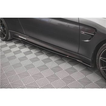 Maxton - Rajouts Des Bas De Caisse V.2 BMW M4 F82 Noir Brillant