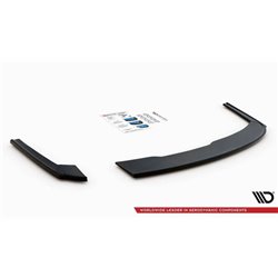 Maxton - Lames De Pare-Chocs Arrière Latérales V.2 Audi A4 S-Line B9 Noir Brillant
