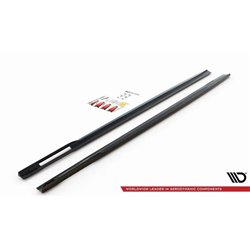 Maxton - Rajouts Des Bas De Caisse V.1 BMW 4 M-Pack / M440i G22 / G23 / G22 Facelift / G23 Facelift Noir Brillant